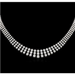 8.80ctw Diamond Necklace - 18KT White Gold