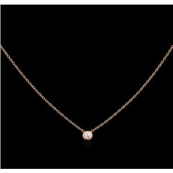 0.09ct Diamond Necklace - 14KT Rose Gold