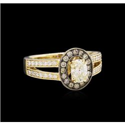 14KT Yellow Gold 0.95ctw Diamond Unity Ring