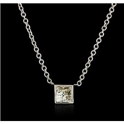 14KT White Gold 0.41ct Diamond Necklace