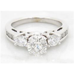 1.34ctw Diamond Ring - 14KT White Gold