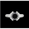 Image 2 : 2.74ctw Black Diamond Ring - 18KT White Gold