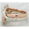 Image 9 : Tiffany & Co. 0.02ctw Diamond Snake Ring - Rose Gold and Platinum