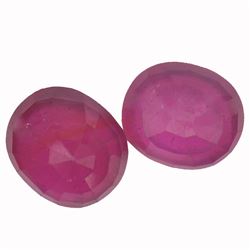 19.81ctw Oval Mixed Ruby Parcel