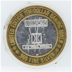 Limited Edition $10 Las Vegas .999 Silver Gaming Token