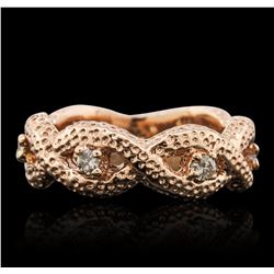 14KT Rose Gold 0.25ctw Diamond Ring