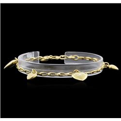 18KT Yellow Gold Heart Bracelet