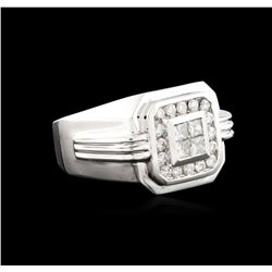 14KT White Gold 0.88ctw Diamond Ring