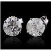 Image 1 : 14KT White Gold 2.31ctw Diamond Earrings
