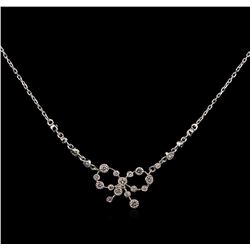 0.38ctw Diamond Necklace - 14KT White Gold