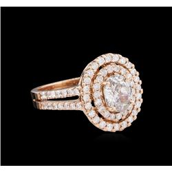 1.76ctw Diamond Ring - 14KT Rose Gold