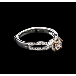 0.83ctw Diamond Ring - 18KT White Gold