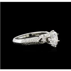 GIA Cert 1.51ctw Diamond Ring - 18KT White Gold