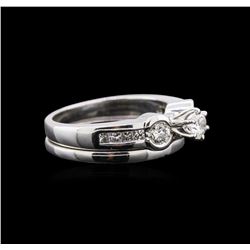 0.93ctw Diamond Ring and Guard - Platinum