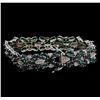 Image 2 : 16.93ctw Alexandrite and Diamond Bracelet - 14KT White Gold