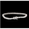 Image 2 : 14KT White Gold 6.75ctw Diamond Tennis Bracelet