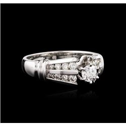 18KT White Gold 0.86ctw Diamond Ring