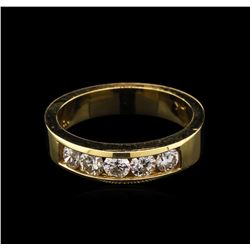 0.76ctw Diamond Ring - 14KKT Two-Tone Gold