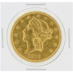 1878-S $20 Liberty Head Double Eagle Gold Coin