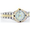 Image 2 : Rolex Two-Tone Diamond and Sapphire DateJust Ladies Watch