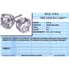 Image 4 : 14KT White Gold 4.37ctw Diamond Stud Earrings