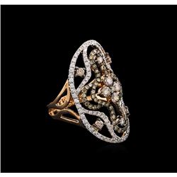 1.80ctw Brown Diamond Ring - 14KT Rose Gold