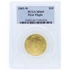 Image 1 : 2003-W PCGS MS69 $10 First Flight Centennial Gold Coin