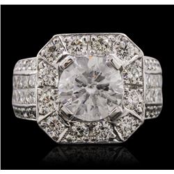 14KT White Gold 5.79ctw Diamond Ring