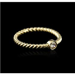 14KT Yellow Gold 0.09ct Diamond Ring