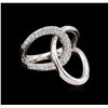 Image 1 : 0.30ctw Diamond Ring - 14KT White Gold