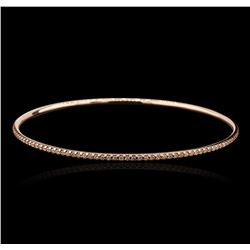 14KT Rose Gold 0.74ctw Diamond Bangle Bracelet