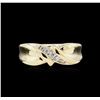 Image 2 : 0.13ctw Diamond Ring - 10KT Yellow Gold