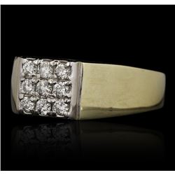 14KT Yellow Gold 0.50ctw Diamond Ring