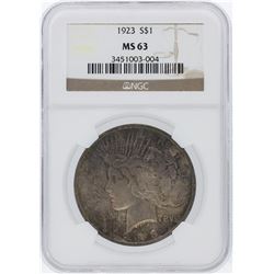 1923 NGC MS63 Peace Silver Dollar