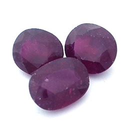 20.39ctw Oval Mixed Ruby Parcel