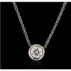 14KT White Gold 0.40ct Diamond Necklace