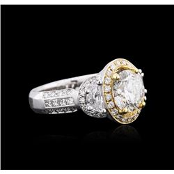 14KT Two-Tone Gold 3.62ctw Diamond Ring