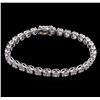 Image 1 : 10.50ctw Diamond Tennis Bracelet - 18KT White Gold