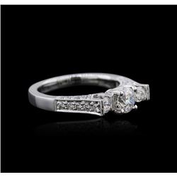 18KT White Gold 1.07ctw Diamond Ring