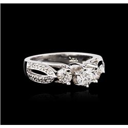 14KT White Gold 0.98ctw Diamond Ring