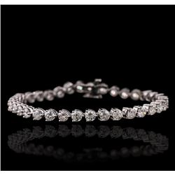 14KT White Gold 8.20ctw Diamond Tennis Bracelet