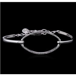 0.65ctw Diamond Bracelet - 14KT White Gold