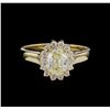 Image 2 : 1.36ctw Diamond Ring - 14KT Yellow Gold