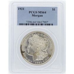 1921 PCGS MS64 Morgan Silver Dollar