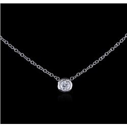 0.09ct Diamond Necklace - 14KT White Gold