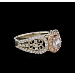 14KT Two-Tone Gold 1.12ctw Diamond Ring