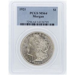 1921 PCGS MS64 Morgan Silver Dollar