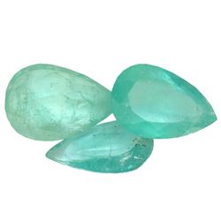 4.09ctw Pear Mixed Emerald Parcel
