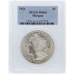 1921 PCGS MS64 Morgan Silver Dollar