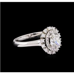 1.23ctw Diamond Ring - 14KT White Gold